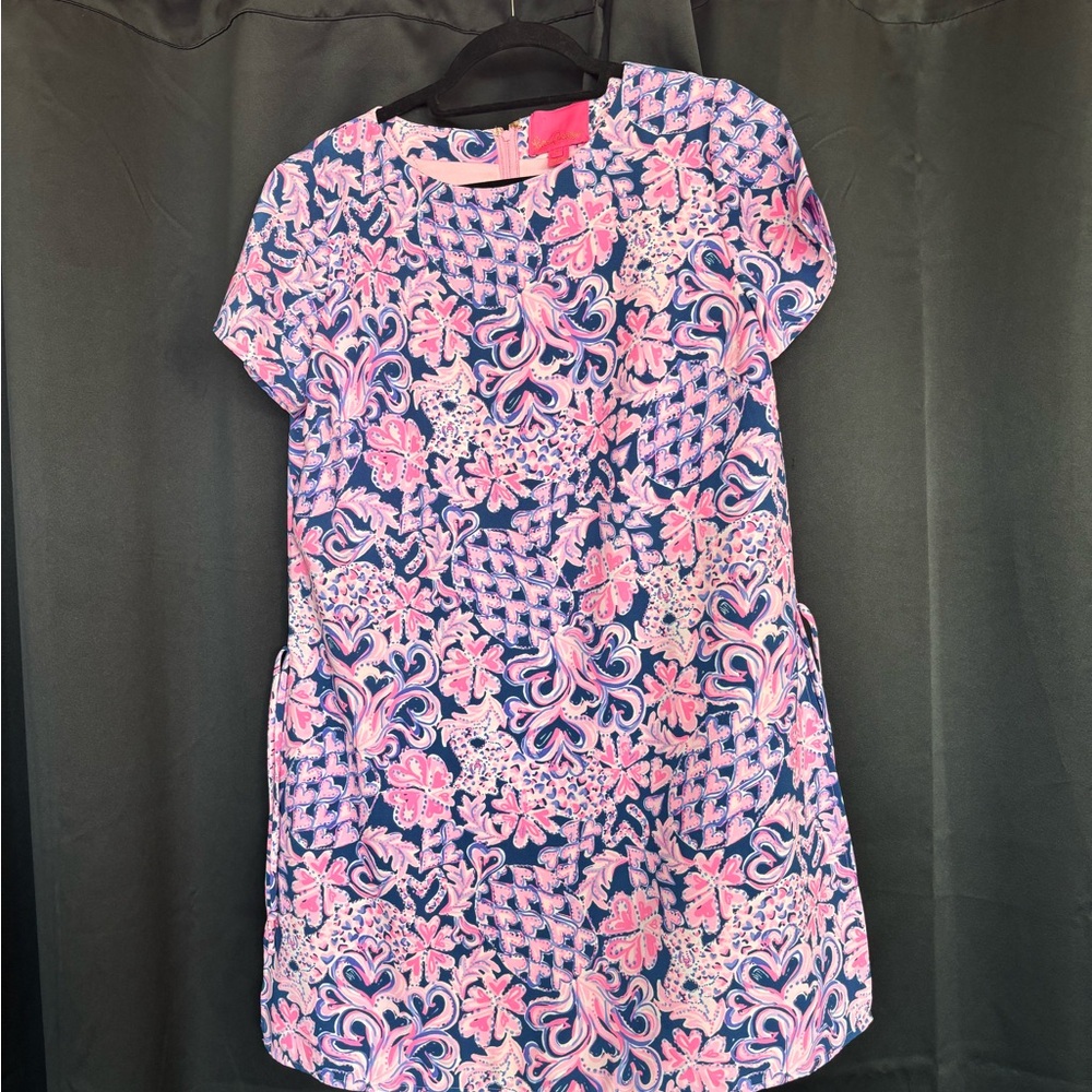 Lilly Pulitzer Pink and Blue Floral Dress